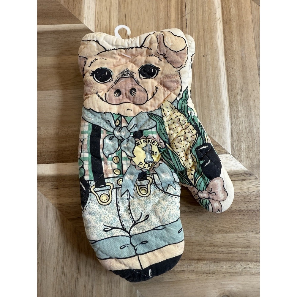 VTG Piggy Potholder‎ 1st Place Winner Cottagecore Farmhouse